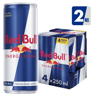Red Bull 紅牛能量飲料 250ml 4入/組x2組(原味) 共8入_官方直營店