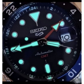 SEIKO 精工錶 GMT雙時區機械錶
