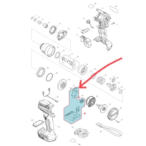 含稅 牧田 MAKITA DTD171 衝擊起子機 控制器 IC 620D48-6