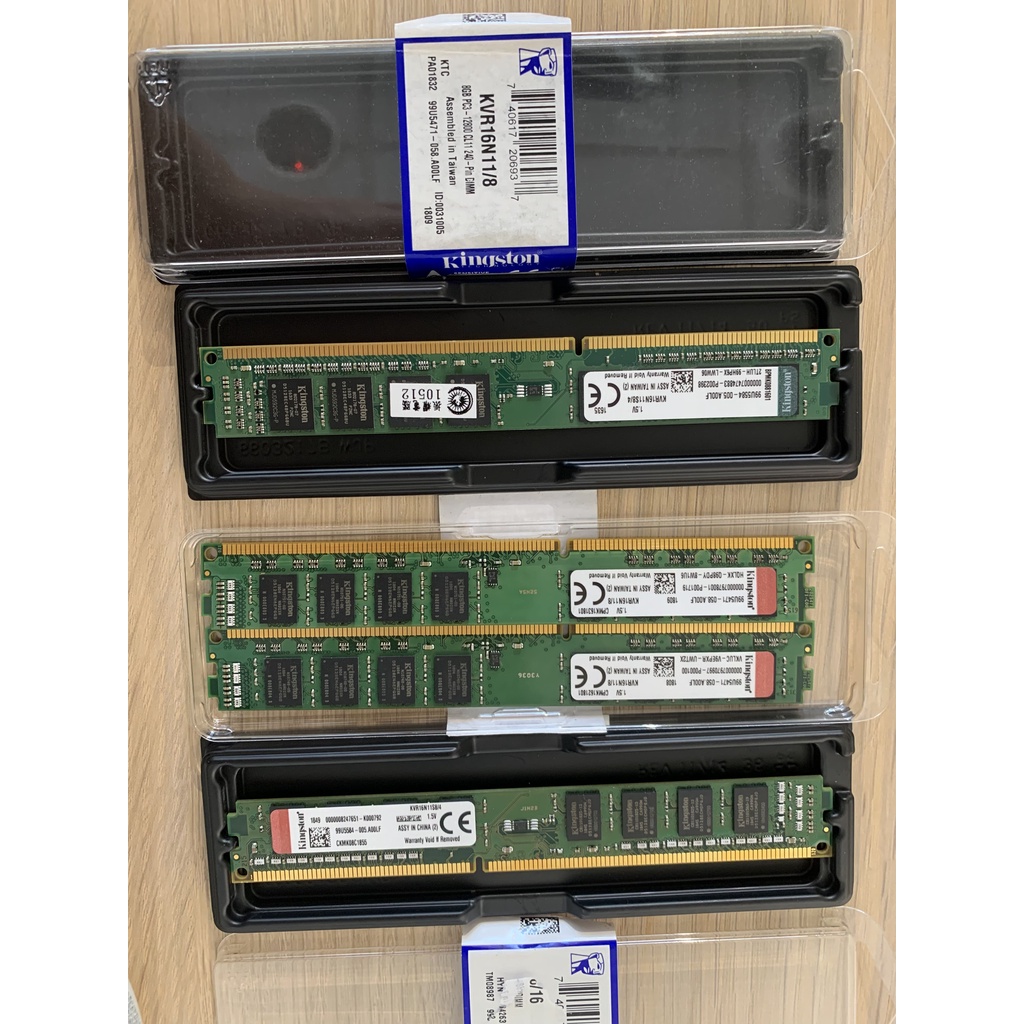 【優質二手良品】 金士頓 DDR3 1333 窄板 桌機記憶體 8GB (KVR16N11S8)