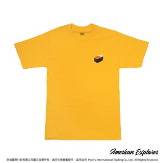 American Explorer 美國探險家 潮T 美國棉T-Shirt 純棉短袖 客製化圖案T恤 (鮭魚卵干貝壽司)