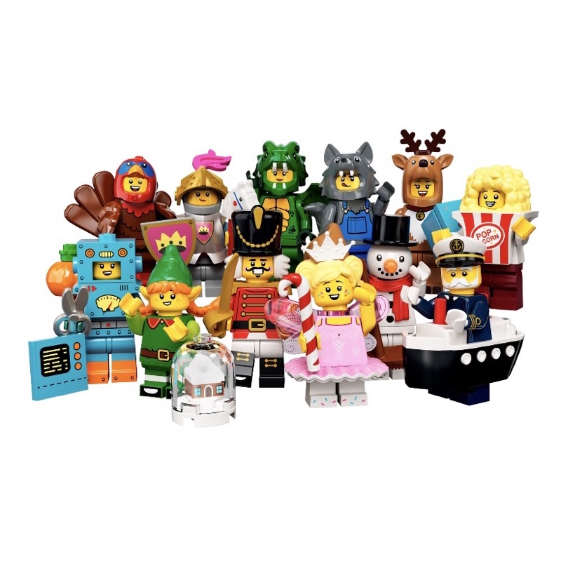 LEGO 樂高 71034 人偶包抽抽包第Minifigures23代 船長 綠龍人 女騎士 黃色城堡 胡桃鉗士兵