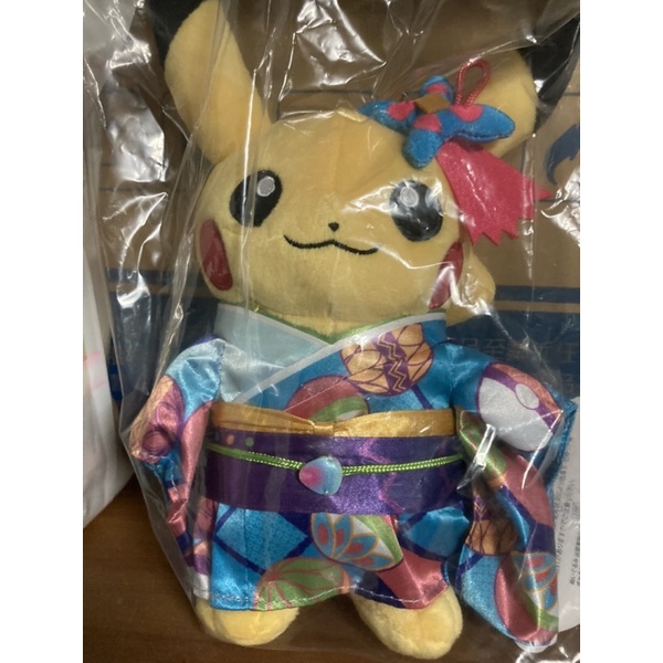 寶可夢中心 Pokemon center限定  金澤開幕紀念 和服 美納斯 皮卡丘布偶