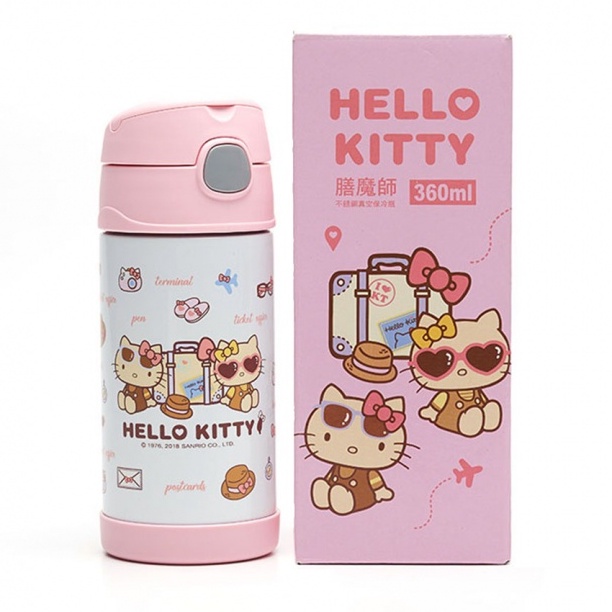 吾人智販 機場購入 現貨 代購 北大旗艦店 HELLO KITTY 好朋友 旅行 好姐妹 保溫瓶 兒童不鏽鋼 保溫保冷瓶