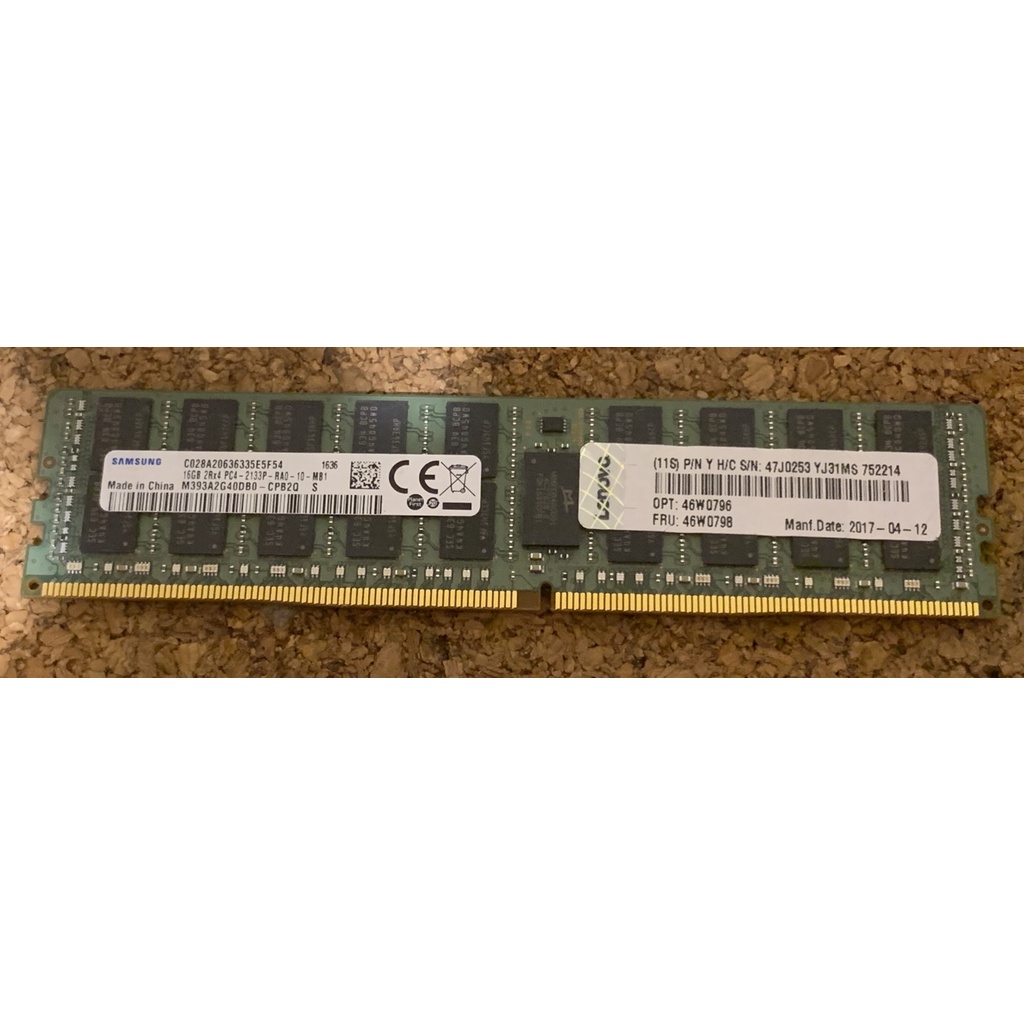 三星 DDR4-2133 16G ECC REG 伺服器用記憶體 samsung