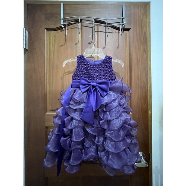 女童洋裝 正式 紫色