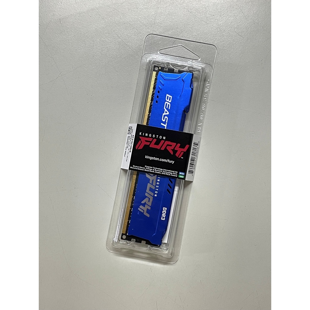 金士頓 HyperX Fury DDR3 1600 8G 8GB KF316C10B/8 終保 電競散熱片 記憶體