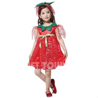 ★6971.六一節兒童cos化妝舞會角色扮演花仙子演出衣服玫瑰仙子表演服裝