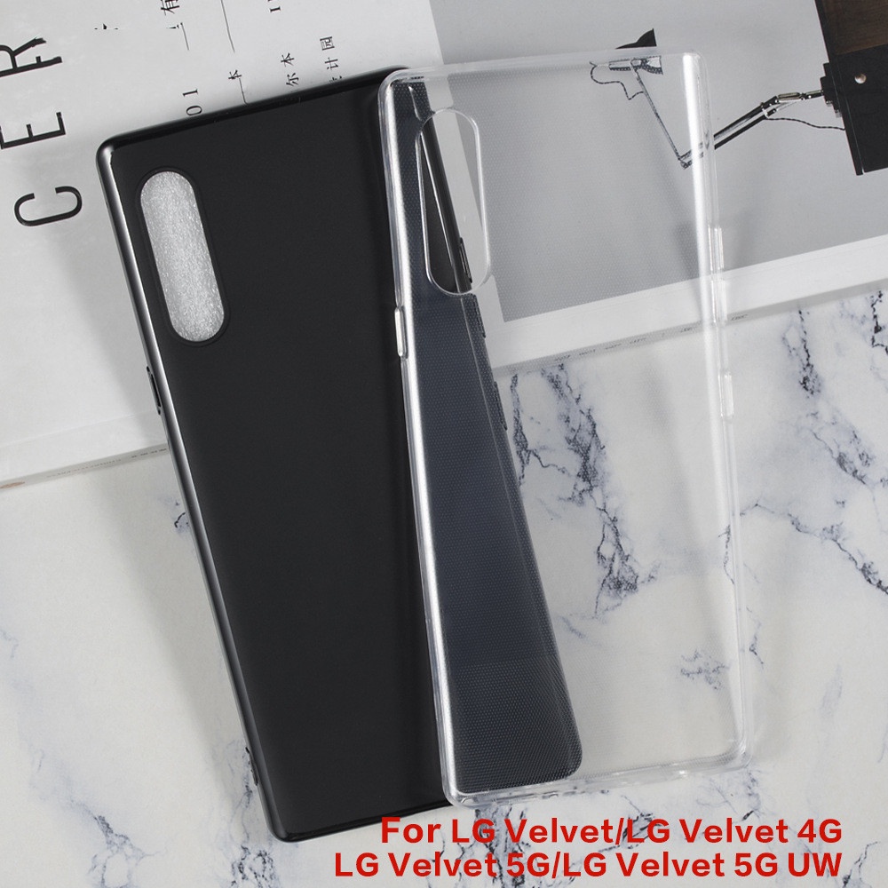 適用於 LG Velvet /Velvet 4G/ Velvet 5G/ Velvet 5G UW Case 黑色透明軟