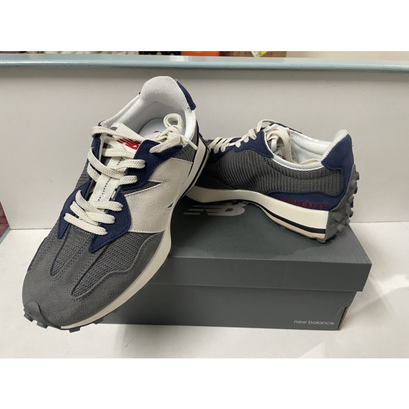 新百倫New Balance 327 NB327 -IU著用款_灰藍色_休閒鞋 情侶款 慢跑鞋 男女鞋 百搭復古運動鞋