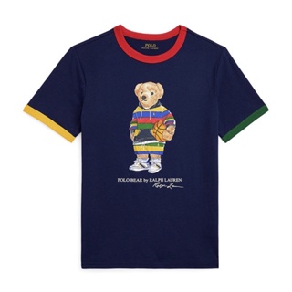 全新正品現貨 美國🇺🇸 Ralph Lauren RL購回 Polo籃球熊熊 男童 純棉 撞色設計 短袖上衣 短袖T恤
