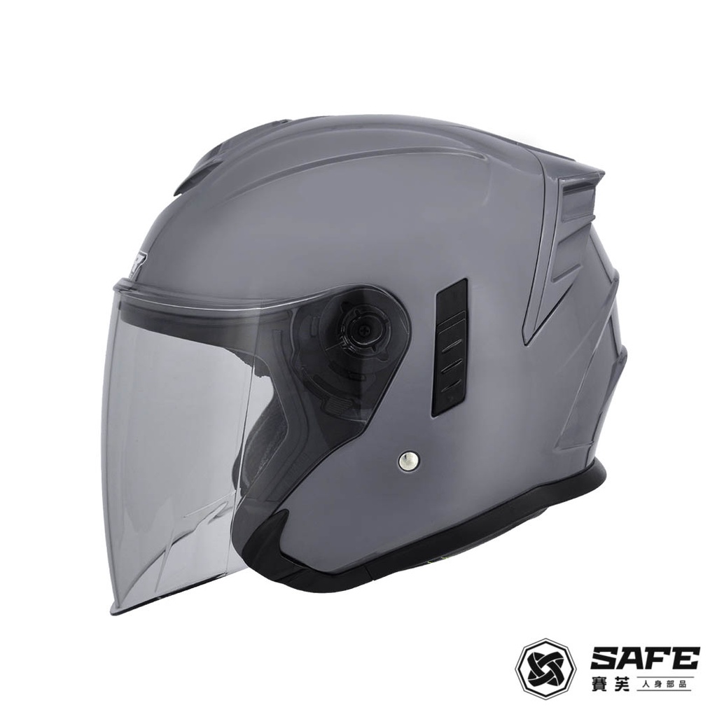 M2R｜FR-2紀念版 素色 半罩安全帽 加長鏡片 全可拆洗多功能性吸濕排汗內襯 歐系競賽風格線條 預留藍芽喇叭擴充空間