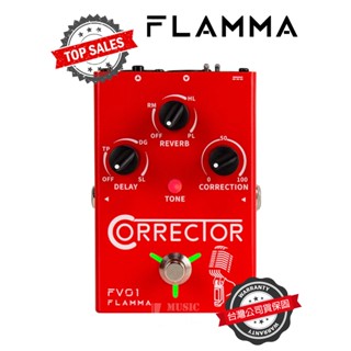 『人聲效果』免運 FLAMMA FV01 主唱效果器 CORRECTOR KOVERB Vocal Effect 吉他