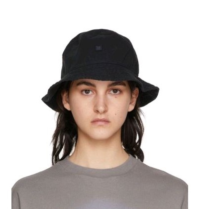 全新正品ACNE STUDIOS Black Buko Face Bucket Hat BLUE 方臉 漁夫帽