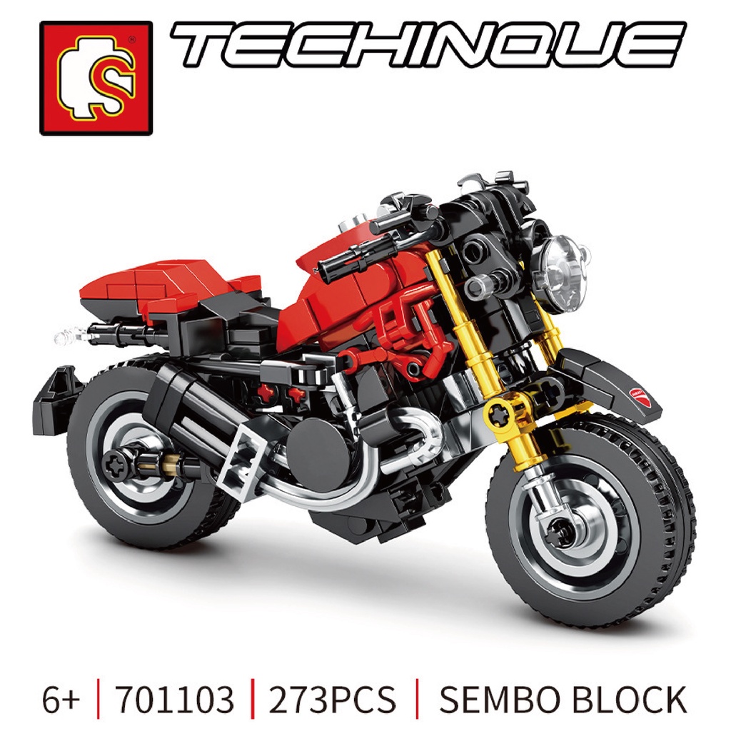 【WOW！哇好物】重機系列-Ducati重型機車組 森寶積木 台灣現貨 檢驗合格 701103 杜卡迪1200摩托車