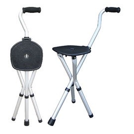 【富士康】 拐杖椅 FZK-2103 手杖椅 可收合鋁合金摺疊拐杖椅(免運)