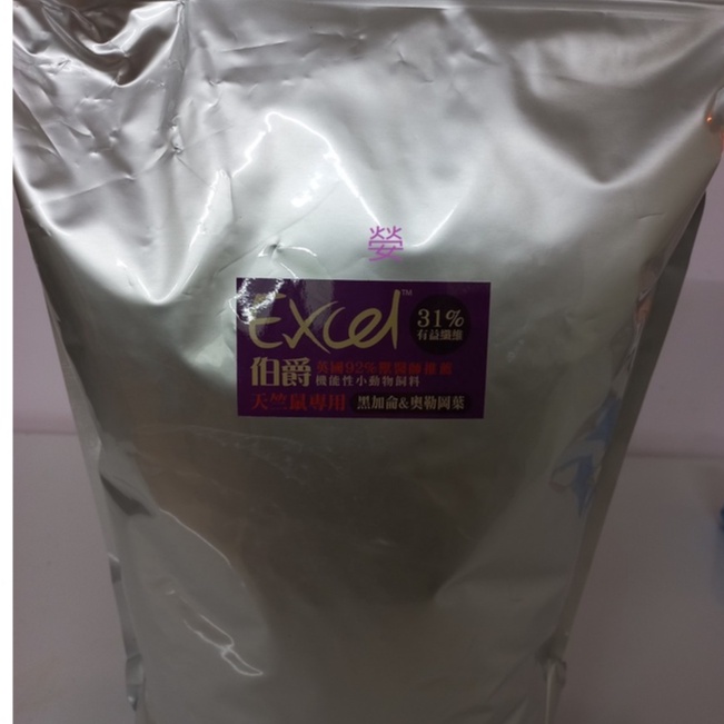 ~嫈~現貨 .3Kg.現貨售完將缺貨『伯爵 Burgess Excel』天竺鼠專用飼料 ．黑加侖&amp;奧勒岡葉．薄荷鮮味