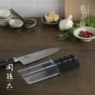 「日本代購」現貨日本製貝印KAI關孫六磨刀器 日本製 AP-0308陶瓷磨刀器 磨菜刀 磨刀 日本餐具 鑽石三段式磨刀器