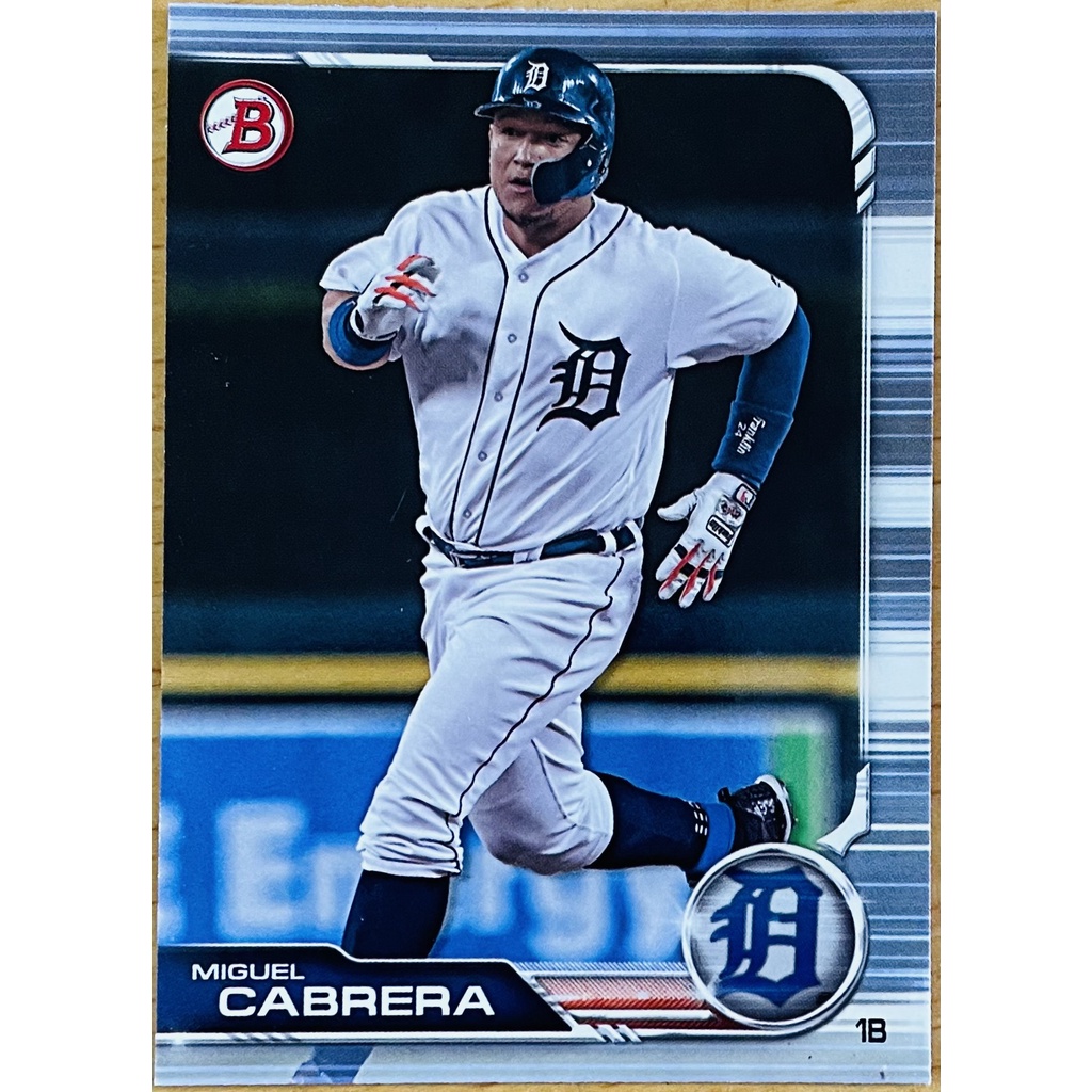 MIGUEL CABRERA 胖卡 棒球卡 MLB 2019 BOWMAN #21 大聯盟 老虎隊