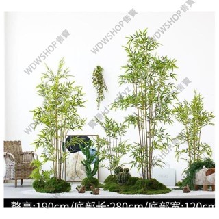 宅配免運費!含稅可開發票!仿真植物裝飾大型落地假綠植樓梯下造景室內景觀盆栽擺件
