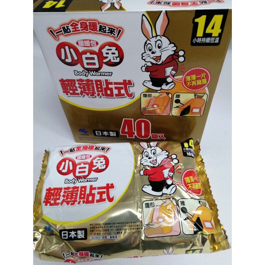 【袋鼠家族/小白兔 】 暖暖包1包入 10片裝  貼式 / 手握式 日本製