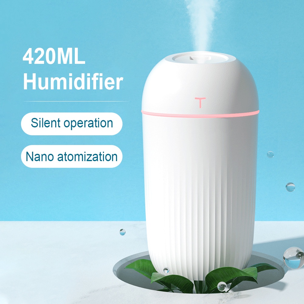420ml Ultrasonic Humidifier Essential Oil USB Aroma Diffuser