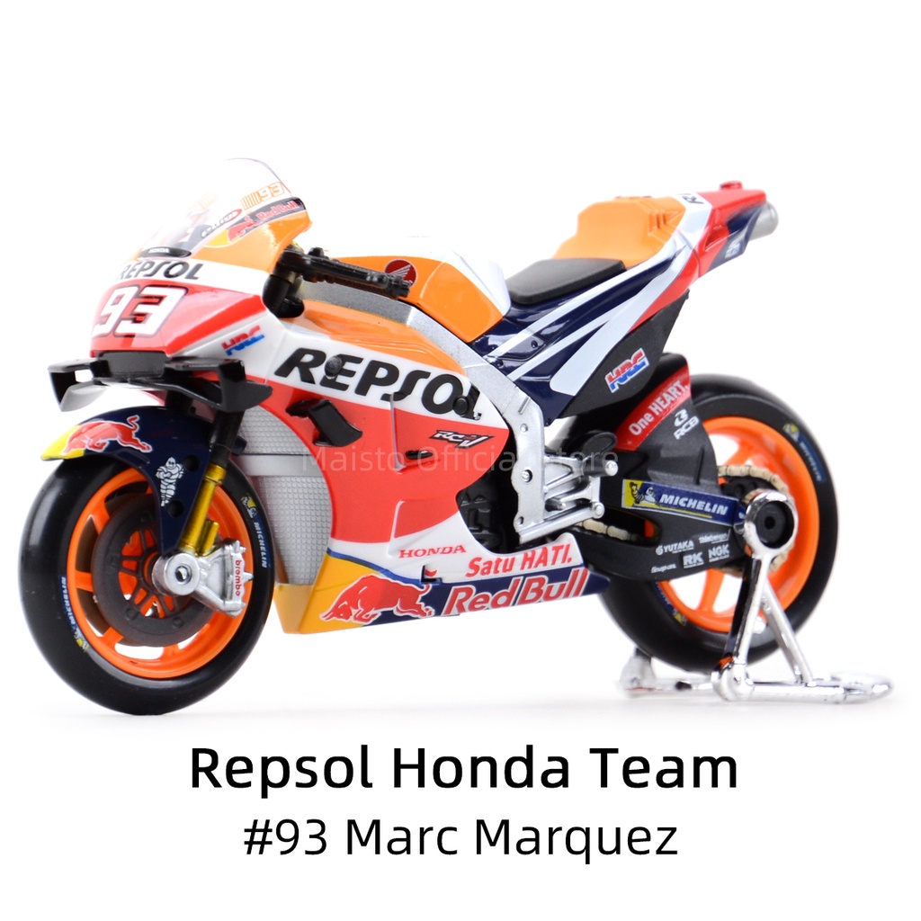 HONDA MAISTO 邁斯托 1: 18 2021 GP 賽車 Repsol 本田團隊壓鑄車收藏摩托車模型玩具