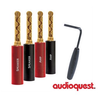 AudioQuest 美國 SureGrip 100 BFA/Banana 8入 香蕉 鯊魚 喇叭接頭 鍍金/銀 公司貨