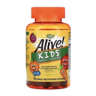 Alive! 兒童專用多維生素軟糖 櫻桃柳丁葡萄味 60粒軟糖 效期2025/05