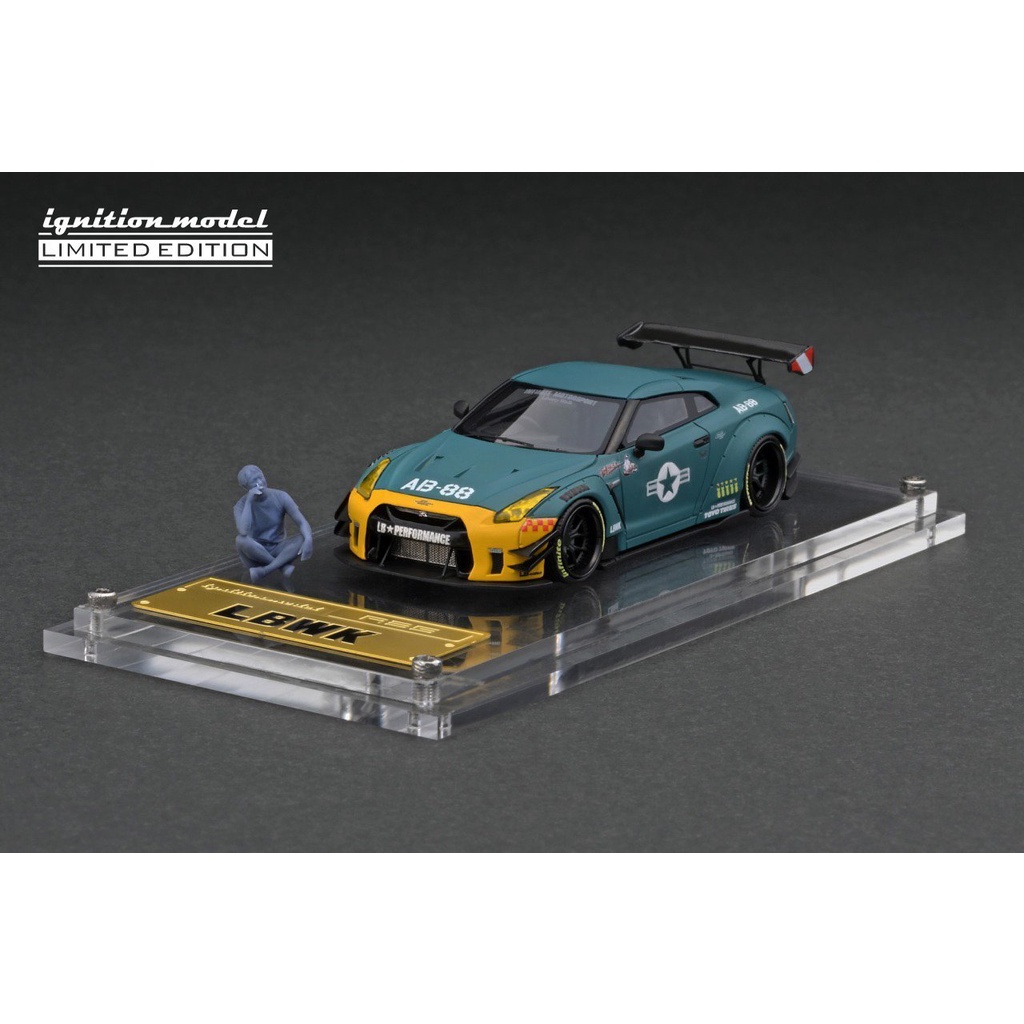 【模例】ig 官網限定 1/64 LB-WORKS Nissan GT-R R35 type 2 附人偶 IG2373