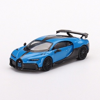 [玩三工作室] 送專用膠盒 MINI GT #379 Bugatti Chiron Pur Sport Blue 左駕