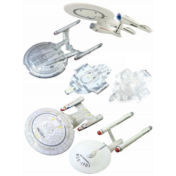 F-TOYS 日版盒玩 Star Trek Enterprise  星際迷航 星艦迷航 企業號 1701 全套五款合售