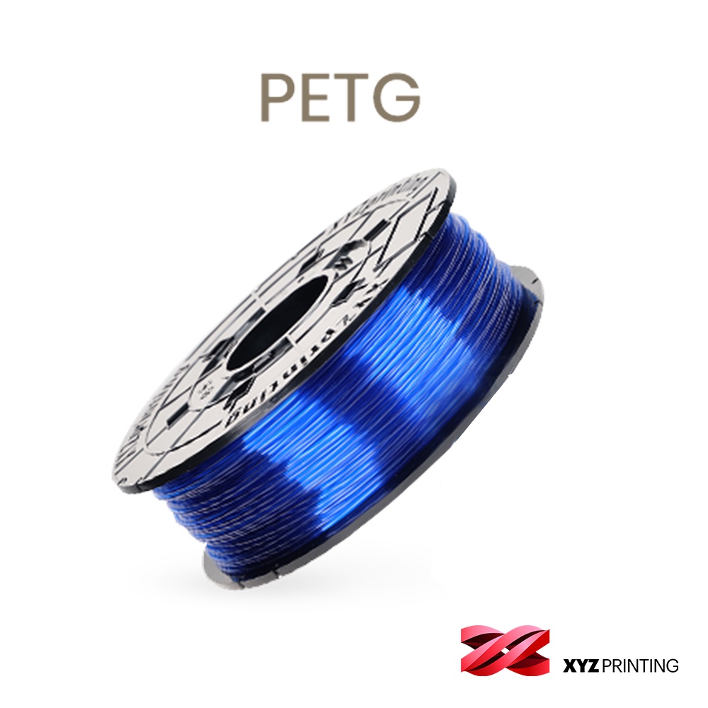 【XYZprinting】3D列印線材 PETG 600g_透明藍(1入組)官方授權店