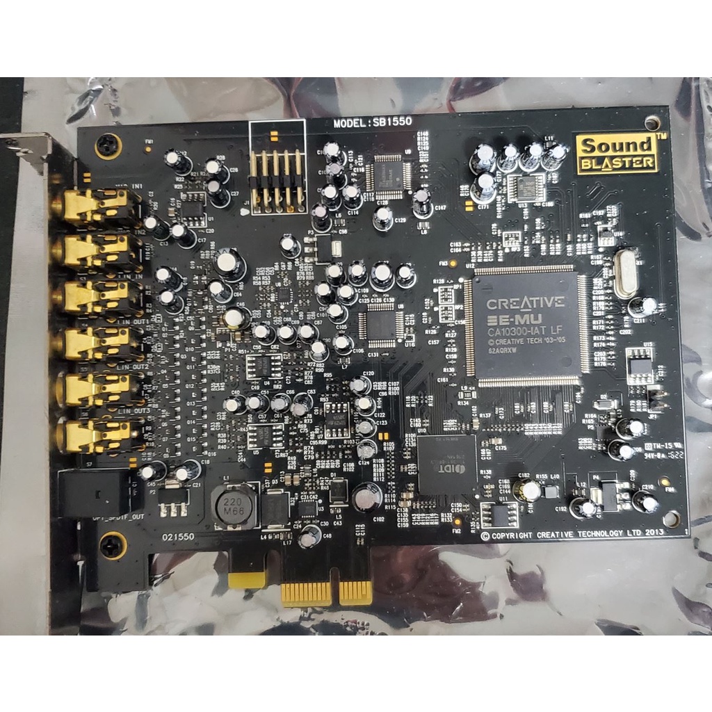 CREATIVE(創新未來)Sound Blaster Audigy RX PCI-E 二手音效卡