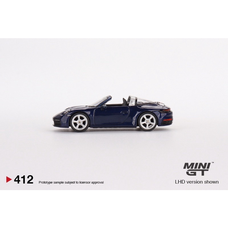 Mini GT 1/64 #412 Porsche 911 Targa 4S Gentian Blue