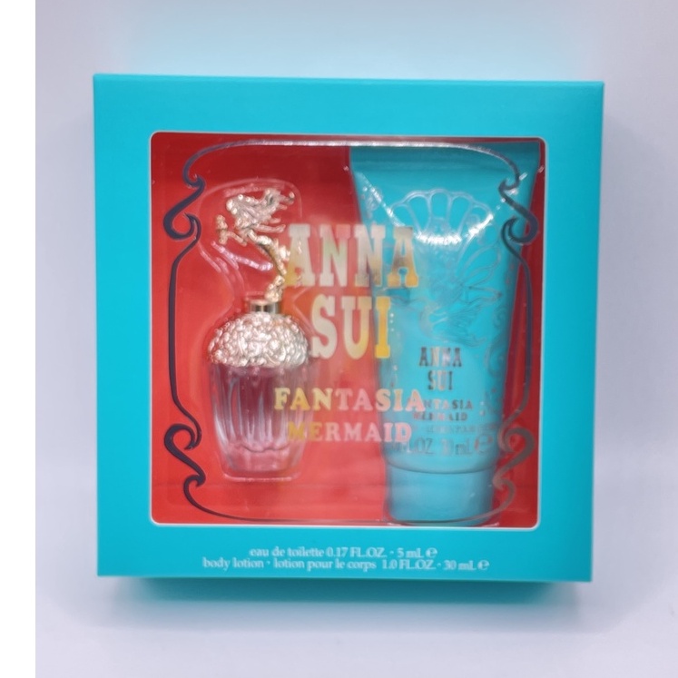 Anna Sui 安娜蘇 童話美人魚 女性淡香水禮盒 (小香5ML+乳液30ML)