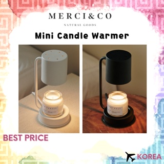 YANKEE CANDLE [Merci&Co] 迷你獨特錶盤蠟燭加熱器 10 厘米/韓國小洋基蠟燭,每天提供木質燈芯