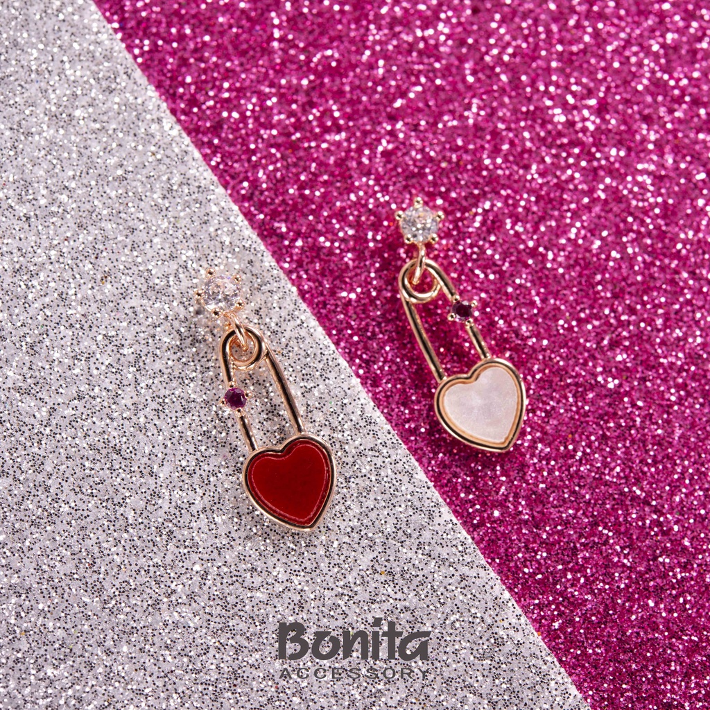 【Bonita】925銀針/彩色甜心耳針耳環/700-9265