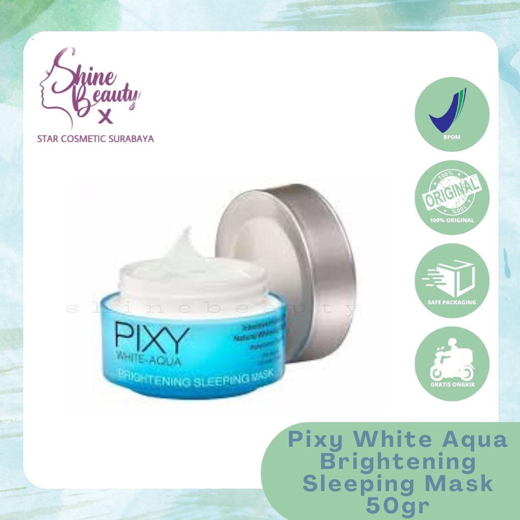 Pixy White Aqua 亮白睡眠面膜 50gr 大號