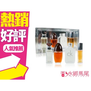 CK 女性小香水禮盒 15ML*4(CK ONE 淡香水/OBSESSION 迷戀/永恆/ 逃逸女性淡香精)◐香水綁馬尾