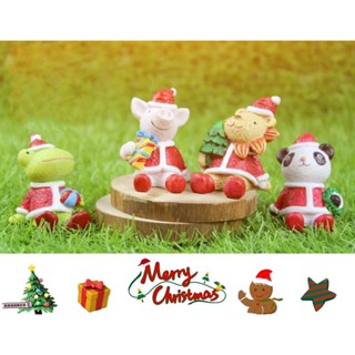 📣[開立發票臺灣賣家] 創意zakka工藝品 聖誕擺件 模擬小動物 模擬雪人 模擬麋鹿 微景觀擺件 盆栽裝飾 多肉植物