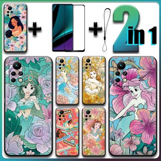 2 合 1 適用於 Infinix Note 11s / Infinix Note 11 Pro 手機殼帶鋼化玻璃陶瓷屏