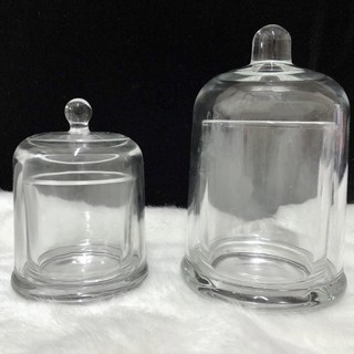 厚款金鐘罩玻璃杯兩件套 擴香石玻璃杯罩 diy蠟燭香薰玻璃杯 蠟燭玻璃罩 擴香水晶玻璃罩 玻璃杯 玻璃罩 玻璃