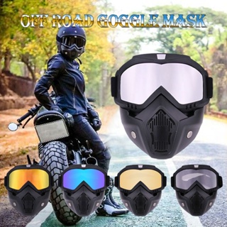 New Protective Motorcycle Face Mask Removable Open Face Half