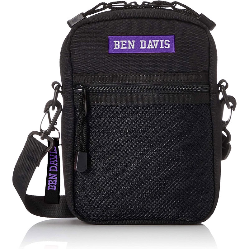 BEN DAVIS BDW-9235B-16 VERTICAL SHOULDER BAG 側背包 (黑紫色) 化學原宿