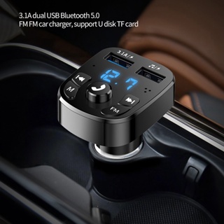 Car Dual USB Transmitter Bluetooth 5.0 Aux Handsfree Wireles