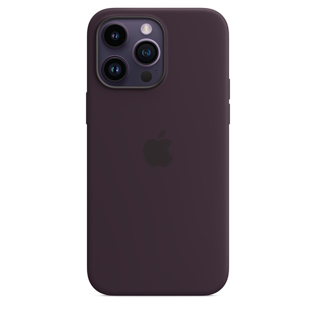 iPhone 14 Pro Max MagSafe 矽膠保護殼 - 木莓紫色,全新未拆
