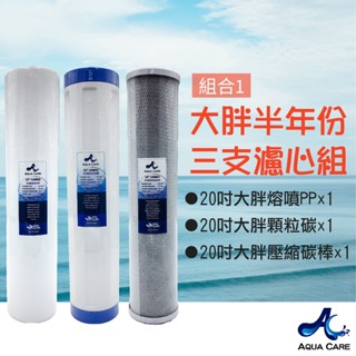 《Aqua Care關心水》大胖水塔過濾器 半年份初過濾濾心組 適用於大胖水塔過濾器