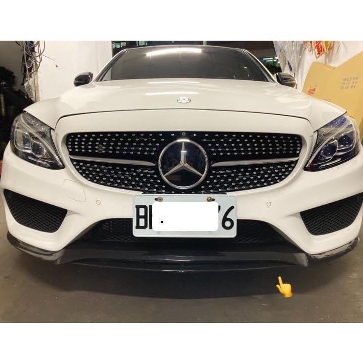 賓士 Benz W205 S205 ED1款亮黑前下巴 W205前下巴 C300前下巴 C43前唇 C250前下巴