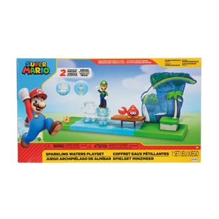 Jakks Super Mario 《 NINTENDO 任天堂 超級瑪利歐 》2.5吋噴泉海灘遊戲組
